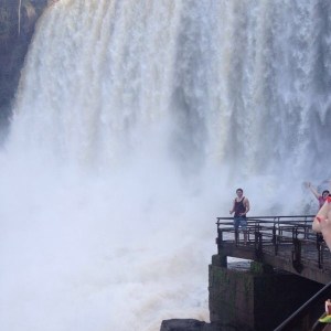 Massive waterfall on the Argentinean side