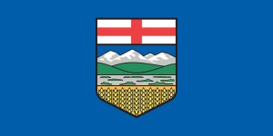 The province of Alberta's official flag.